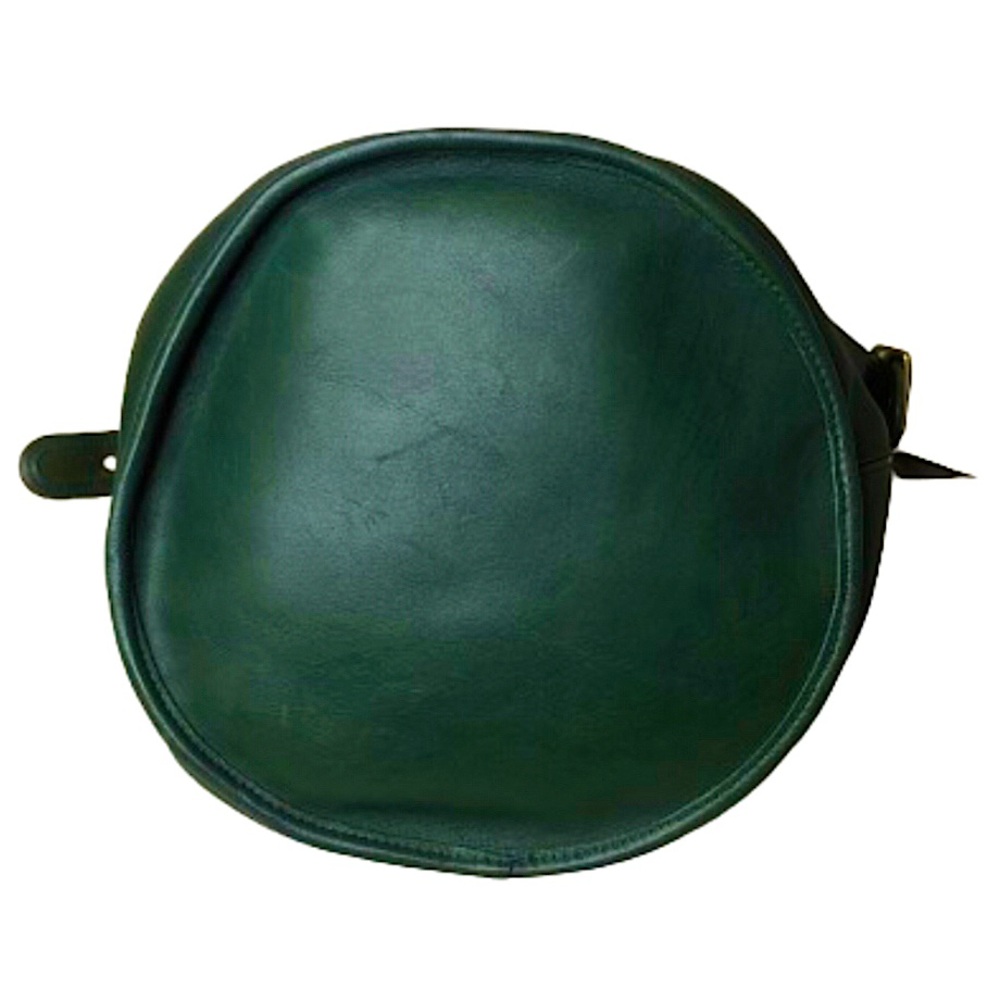 COACH Vintage Dark Green Leather Duffle Sac XL Crossbody Bag 9085 - Picture 11 of 17